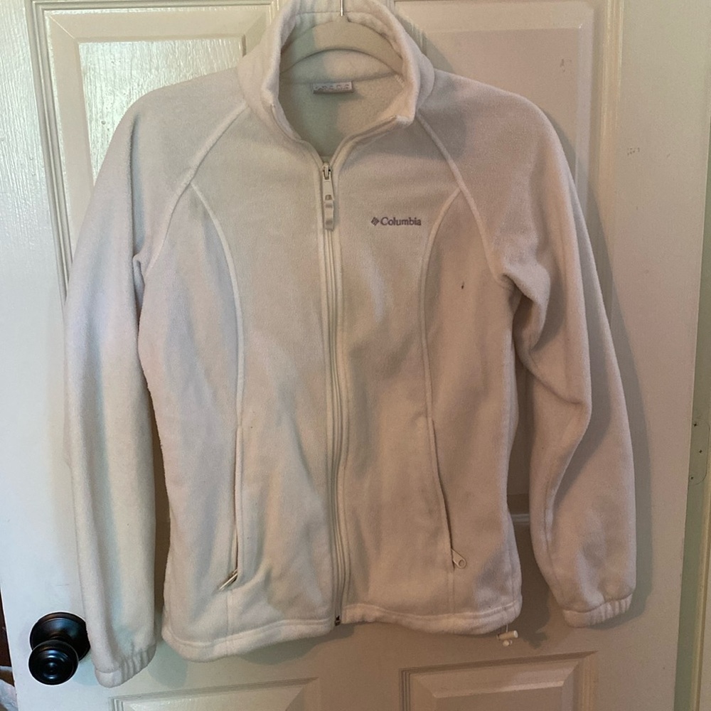 White Women’s Columbia Fleece Jacket